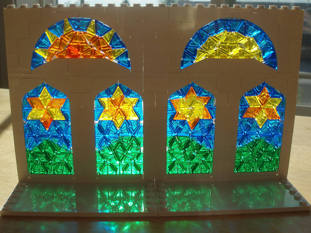 LEGO Stained Glass Windows by Katie Walker