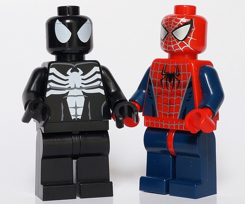 thebrickblogger minifigs symbiote minifigure venom legos