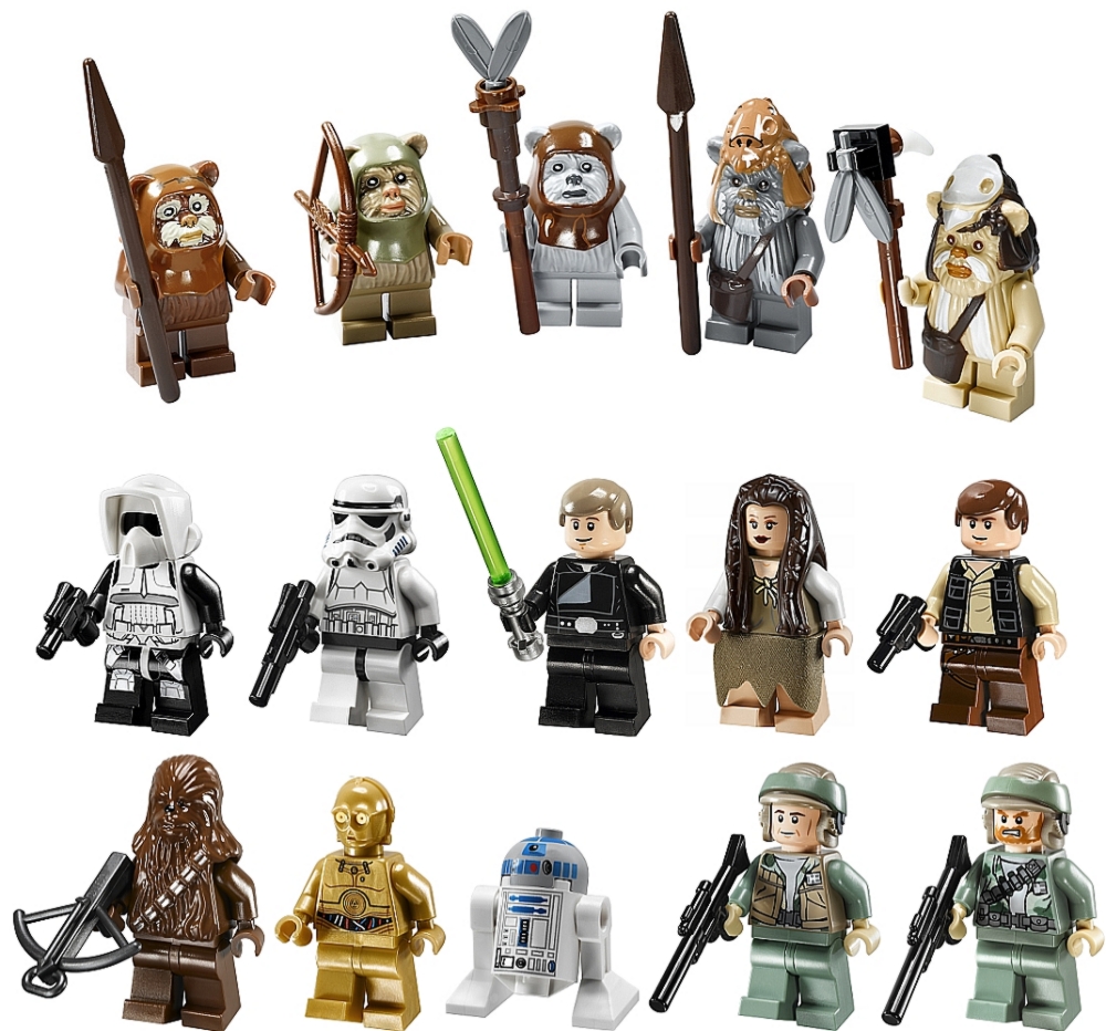 21pcs Star Wars Ewoks Village Battle for Endor Tokkat Wicket Logray Minifigures