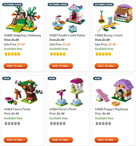 Shop for LEGO Friends Small Sets