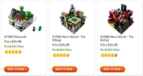 Shop LEGO Minecraft Sets