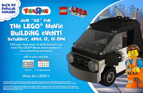 The LEGO Movie Emmet's Car Building Event
