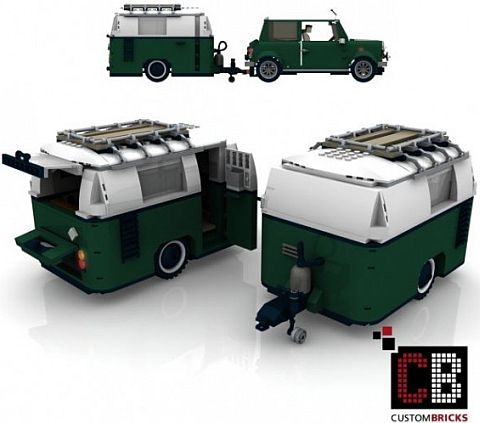 Custom LEGO MINI Cooper Caravan
