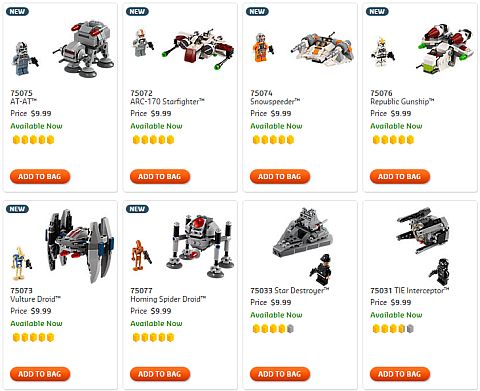 Shop LEGO Star Wars MicroFighters
