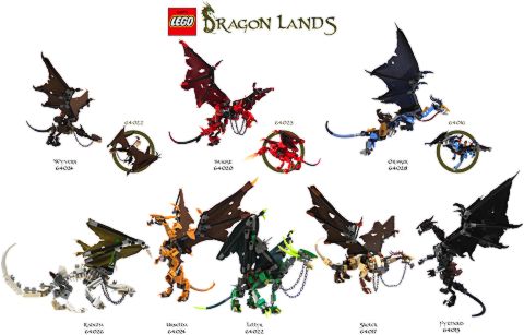 LEGO Dragons by Nuju Metru