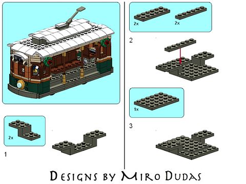 LEGO Winter Village Tram by Miro 4