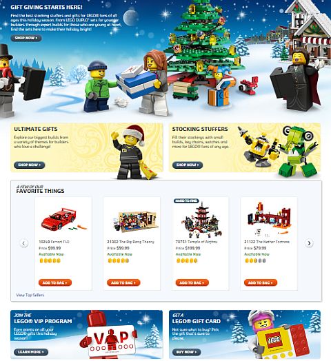 Shop LEGO Holiday Gift Shop