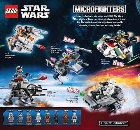 2016 LEGO Catalog Star Wars Microfighters