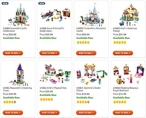 Shop LEGO Disney Princess