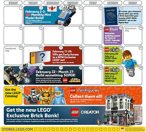 LEGO Calendar 2016 February Details