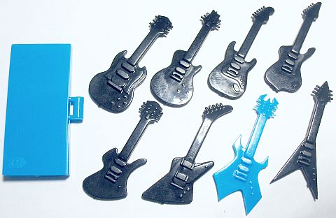 3 Custom Electric Guitar for lego minifigure new lot 