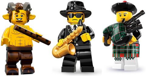 Lego Minifigures musician with guitar 