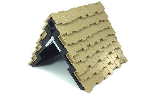 50 LEGO Brand New 45 2 x 1 Tan Brick Slope Roof Tile No.3040 House Build 