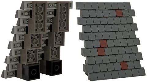 Lego Black Roof 5x12x16 Slope Tiles 2x4 2x2 Slopes House Roof 3037 3039 Build 