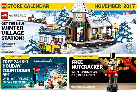 LEGO 2017 Colorable Calendar 5005269 Exclusive Promo NEW/SEALED 