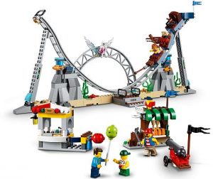 lego roller coaster with loop