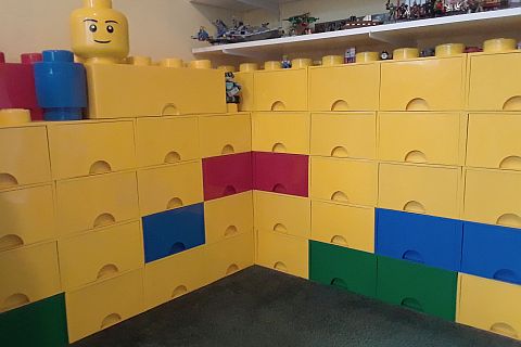 Stackable Storage Solution Room Copenhagen Brick 4 White Lego Storage Brick Box