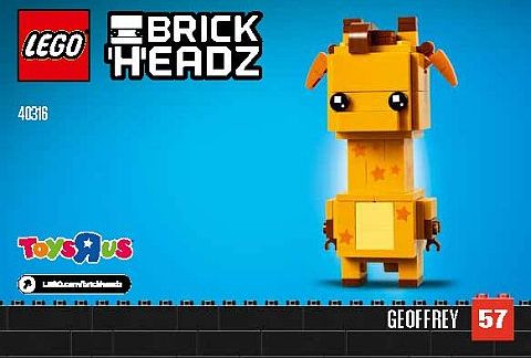 Details about   Lego Toys R Us Geoffrey & Friends 40228 Set NIB 