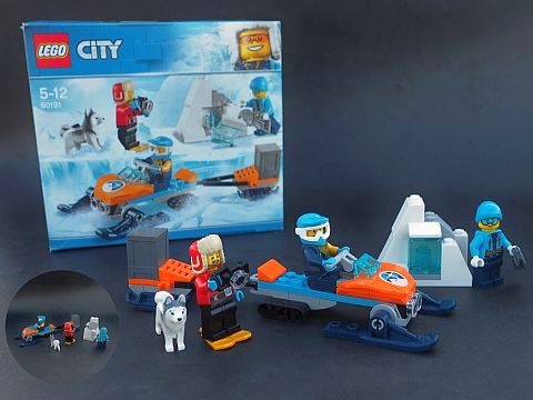fabric Figure forgetful LEGO City Arctic sets review – Part One
