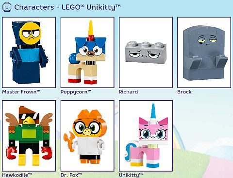 lego unikitty characters