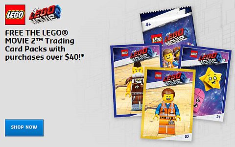 5005796 Sealed The Lego movie 2 Trading Cards Pack 