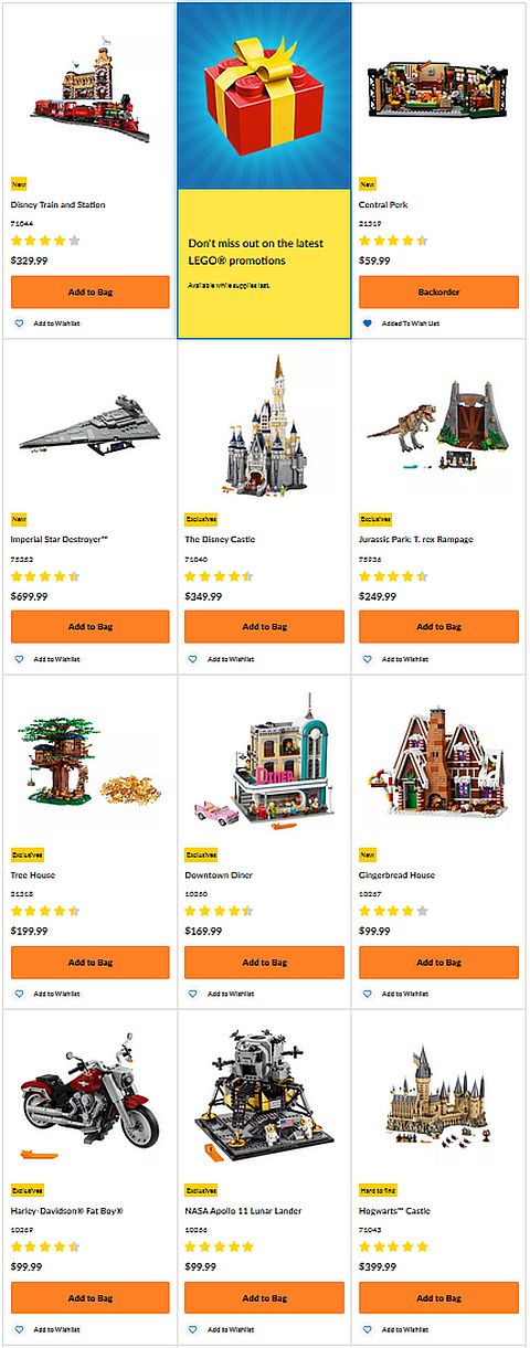 2019 – New LEGO Sets & Promotions