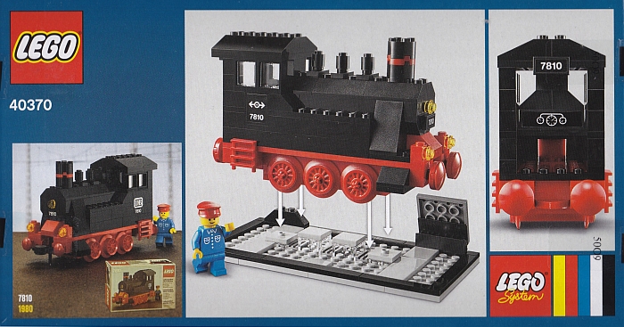 LEGO 40370 40th ANNIVERSARY STEAM TRAIN SET NEW IN SEALED BOX 