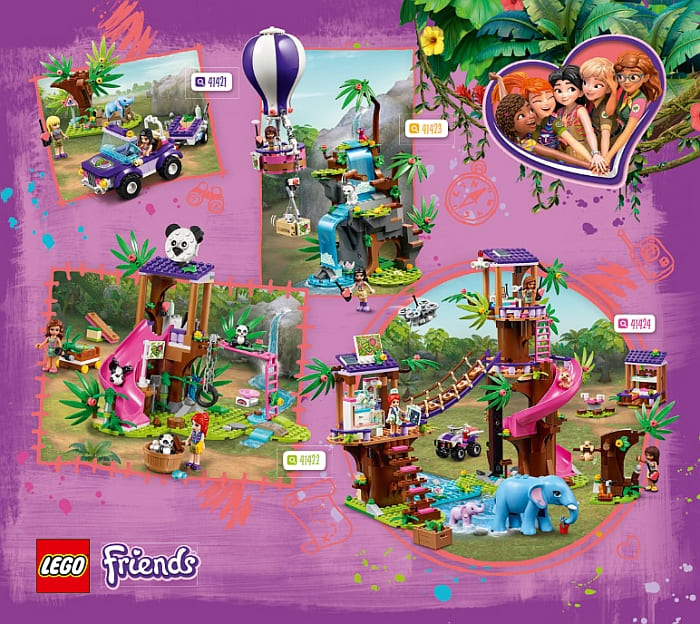 Lego Friends STICKER SHEET for set 41423 Tiger Hot Air Balloon Jungle Rescue 