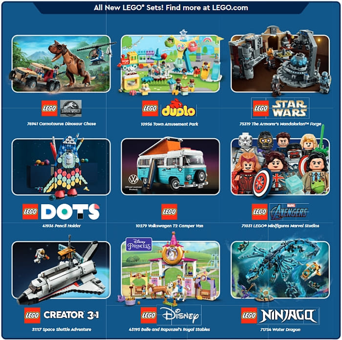 LEGO Store Calendar September 2021
