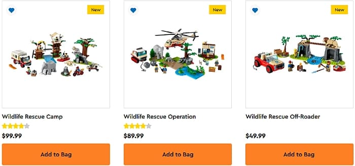 Shop LEGO Wildlife Rescue Sets
