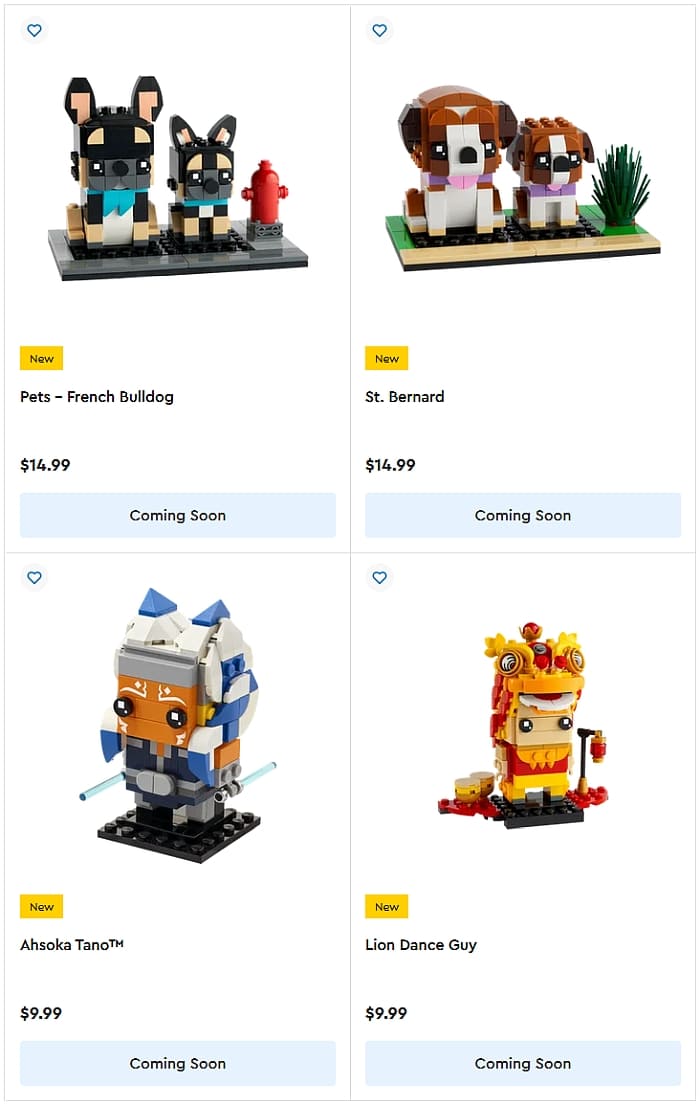 January 2022 LEGO BrickHeadz