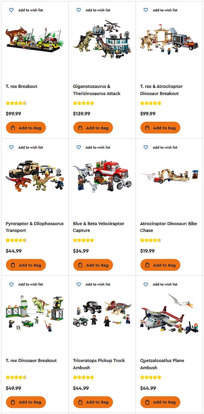 Shop LEGO Jurassic World 2023