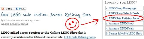 LEGO Sale LEGO Sets Retiring Soon Link