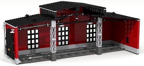 LEGO Train Roundhouse Module 2 by Fachman