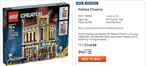 Buy LEGO Modular Palace Cinema