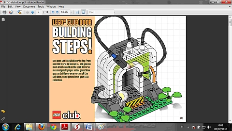 LEGO Instructions LEGO Club Door Model