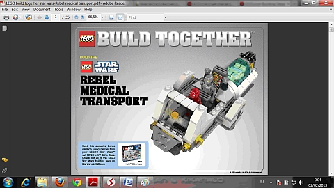 LEGO Instructions for LEGO Star Wars Alternate Model