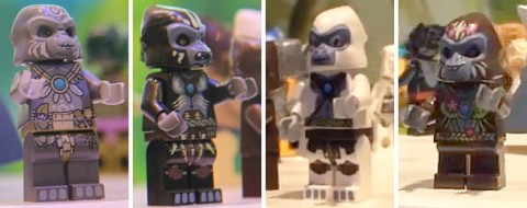LEGO Legends of Chima Gorillas - Gardo, Gorzan, Grizzam, G'Loona