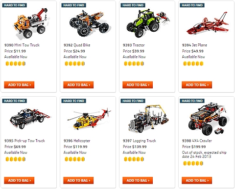 LEGO Technic Sets Available Now