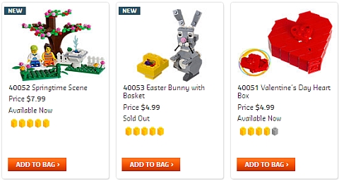 LEGO Easter and Spring Sets
