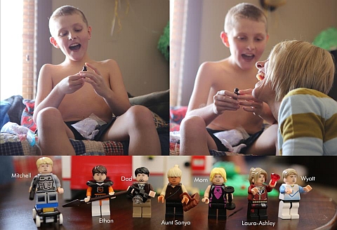 LEGO Fan Mitchell Jones Opening His MinifigME Package