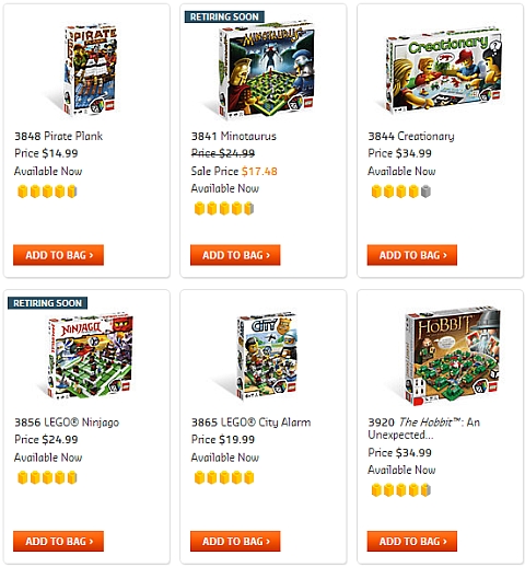 LEGO Games Available Now