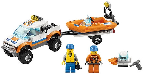 #60012 LEGO City 4x4 and Diving Boat Details