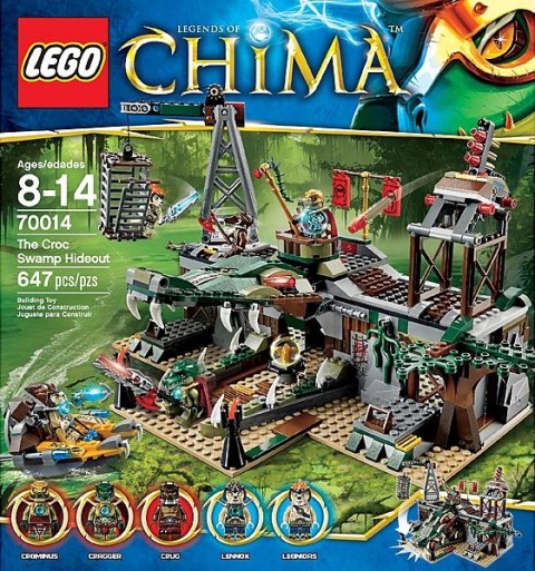 #70014 LEGO Legends of Chima Croc Swamp Hideout Box Image