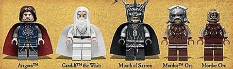 #79007 LEGO Lord of the Rings Battle at the Black Gate Minifigs