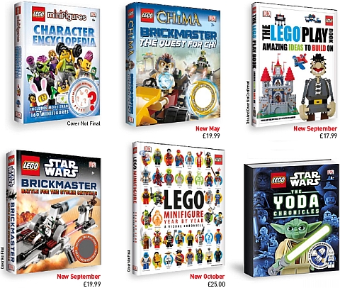 LEGO Books by DK Publishing Coming