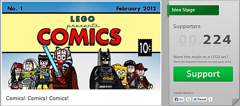 LEGO Comics Project on CUUSOO
