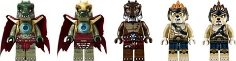 LEGO Legends of Chima Croc Swamp Hideout Minifigs