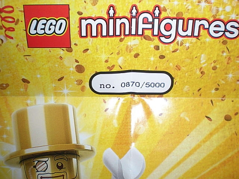 LEGO Mr. Gold Numbered Minifigure