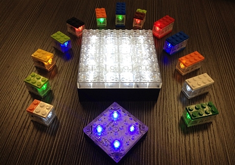 Custom LEGO Light Bricks Colors and Sizes